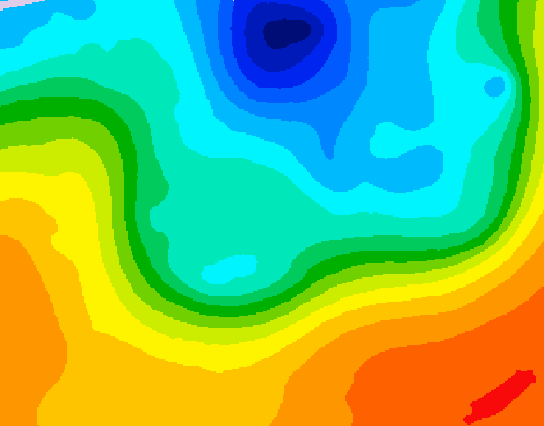 GDPS 500 millibar geopotential height 192 hour forecast chart for Canada based on 2026/10/03 0000Z data