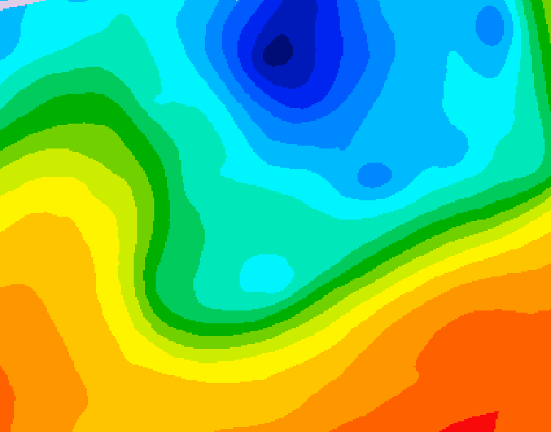 GDPS 500 millibar geopotential height 210 hour forecast chart for Canada based on 2026/10/03 0000Z data