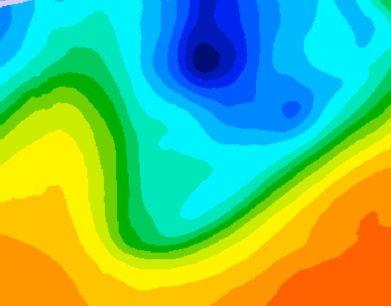 GDPS 500 millibar geopotential height 228 hour forecast chart for Canada based on 2026/10/03 0000Z data