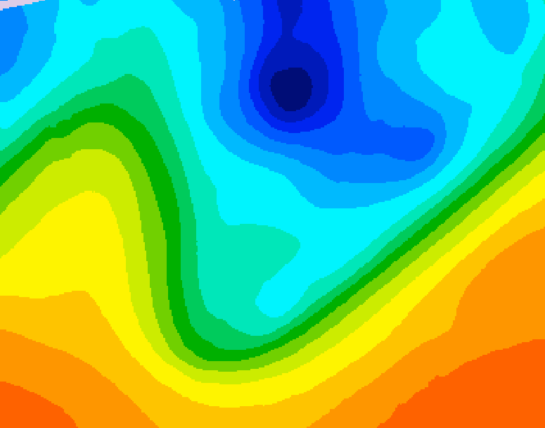 GDPS 500 millibar geopotential height 234 hour forecast chart for Canada based on 2026/10/03 0000Z data