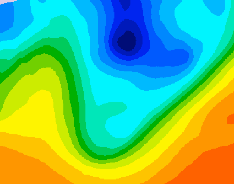 GDPS 500 millibar geopotential height 240 hour forecast chart for Canada based on 2026/10/03 0000Z data