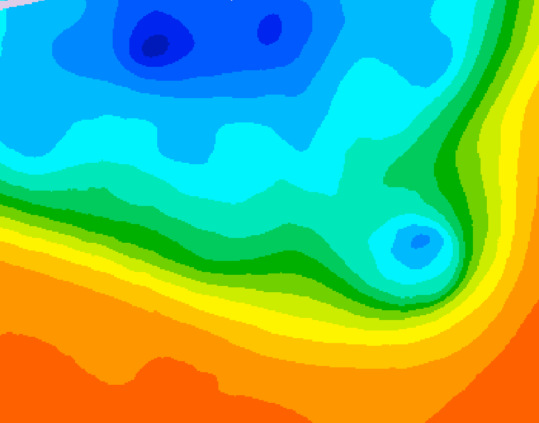 GDPS 500 millibar geopotential height 066 hour forecast chart for Canada based on 2026/10/03 1200Z data