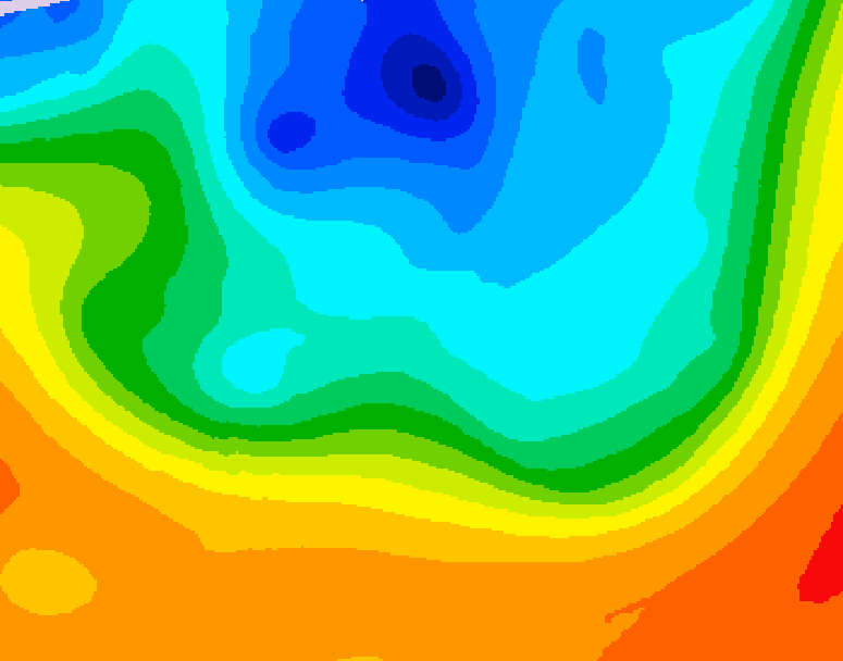 GDPS 500 millibar geopotential height 156 hour forecast chart for Canada based on 2026/10/03 1200Z data