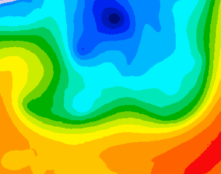 GDPS 500 millibar geopotential height 168 hour forecast chart for Canada based on 2026/10/03 1200Z data