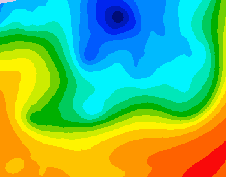 GDPS 500 millibar geopotential height 174 hour forecast chart for Canada based on 2026/10/03 1200Z data