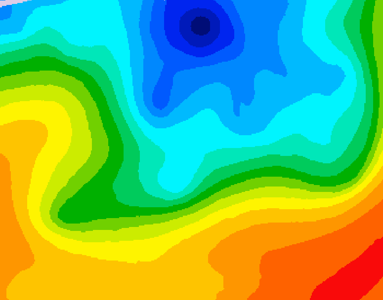 GDPS 500 millibar geopotential height 180 hour forecast chart for Canada based on 2026/10/03 1200Z data
