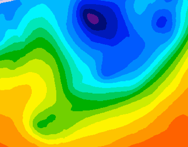 GDPS 500 millibar geopotential height 234 hour forecast chart for Canada based on 2026/10/03 1200Z data