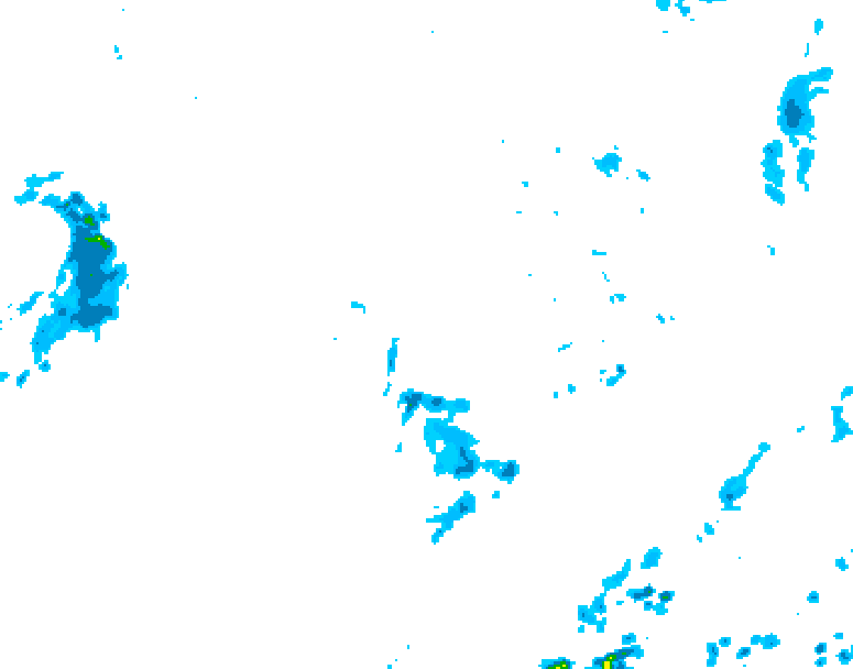 GDPS precipitation 012 hour forecast chart for Canada based on 2026/10/03 1200Z data