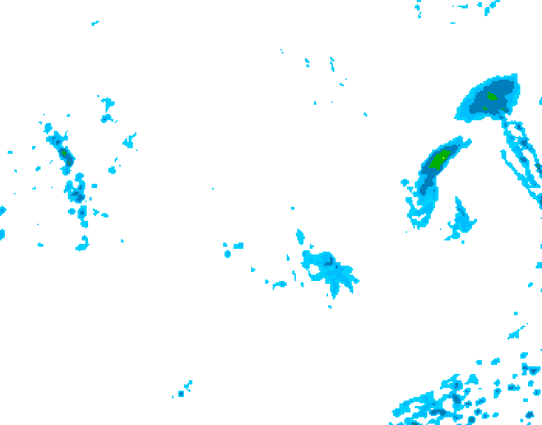 GDPS precipitation 084 hour forecast chart for Canada based on 2026/10/03 1200Z data