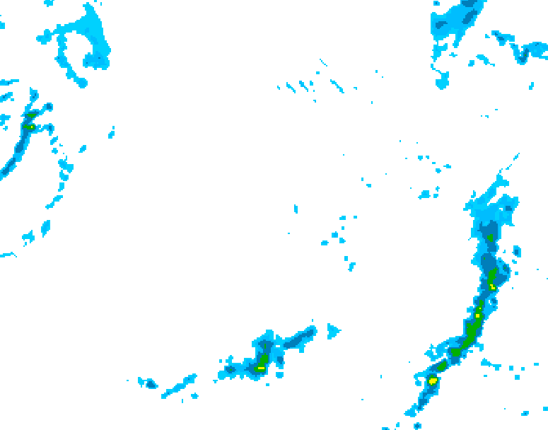 GDPS precipitation 240 hour forecast chart for Canada based on 2026/10/03 1200Z data