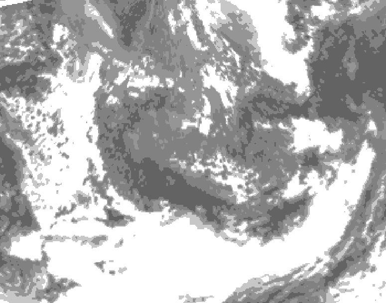 GDPS total cloud 180 hour forecast chart for Canada based on 2026/10/03 0000Z data