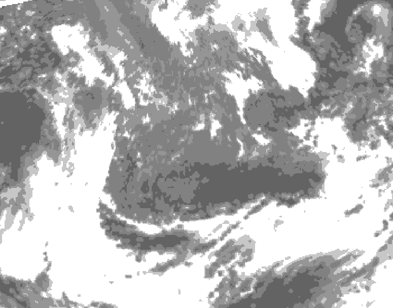 GDPS total cloud 204 hour forecast chart for Canada based on 2026/10/03 0000Z data