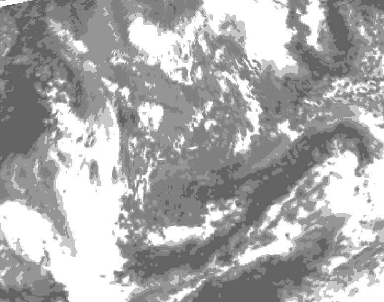 GDPS total cloud 228 hour forecast chart for Canada based on 2026/10/03 0000Z data