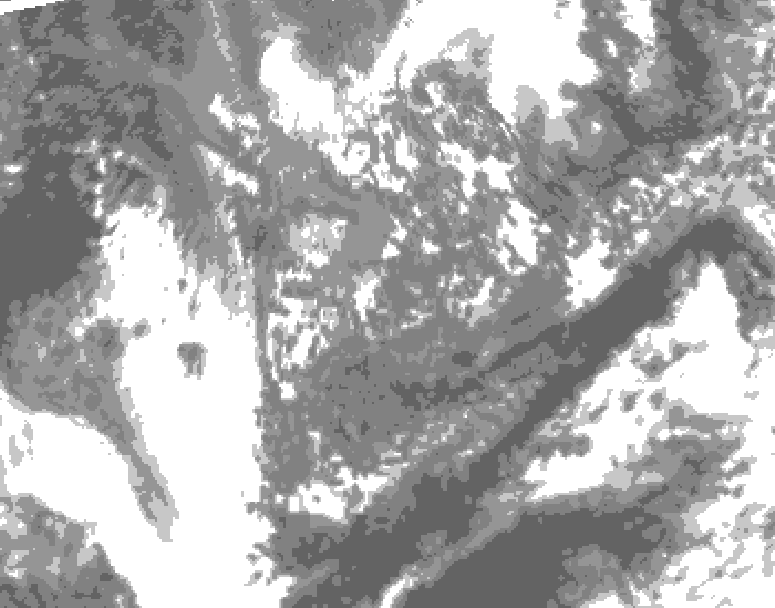 GDPS total cloud 234 hour forecast chart for Canada based on 2026/10/03 0000Z data