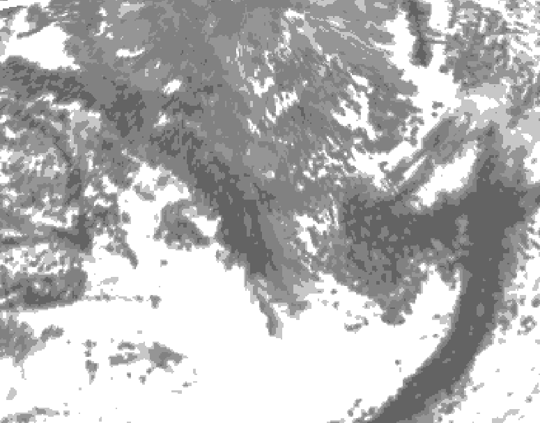 GDPS total cloud 060 hour forecast chart for Canada based on 2026/10/03 1200Z data