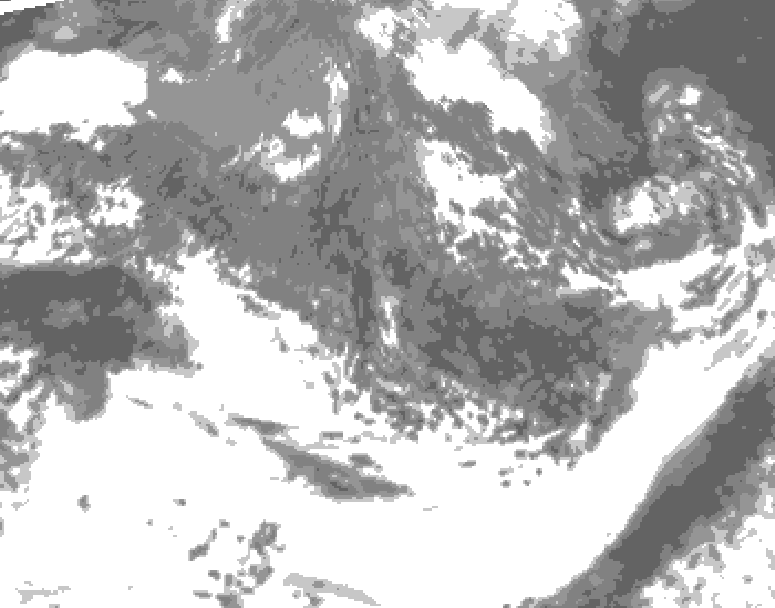 GDPS total cloud 108 hour forecast chart for Canada based on 2026/10/03 1200Z data