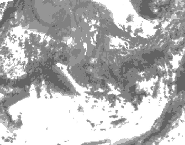 GDPS total cloud 138 hour forecast chart for Canada based on 2026/10/03 1200Z data