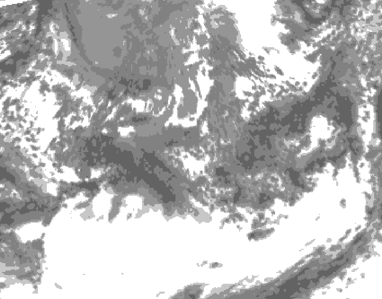 GDPS total cloud 150 hour forecast chart for Canada based on 2026/10/03 1200Z data