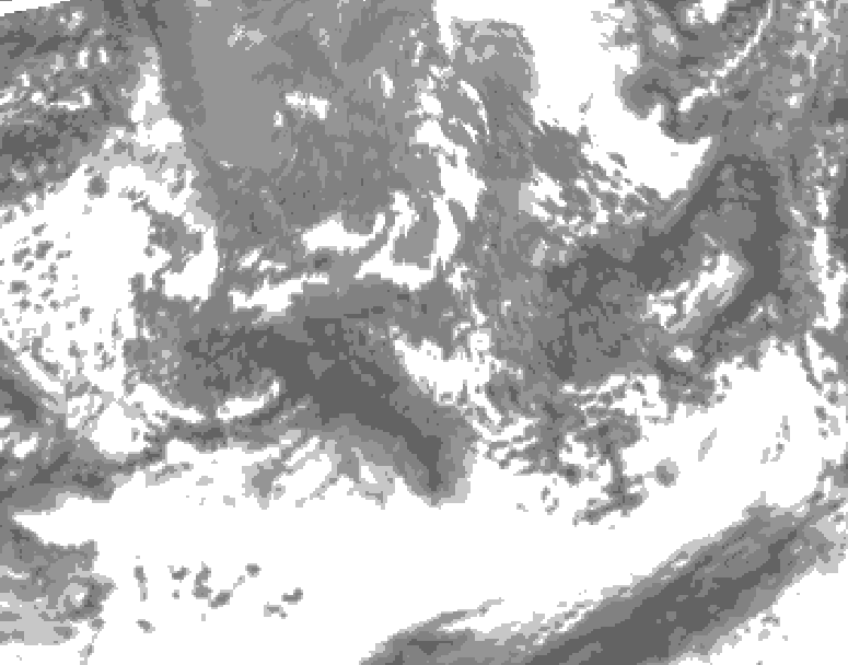 GDPS total cloud 156 hour forecast chart for Canada based on 2026/10/03 1200Z data