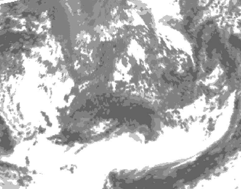 GDPS total cloud 174 hour forecast chart for Canada based on 2026/10/03 1200Z data