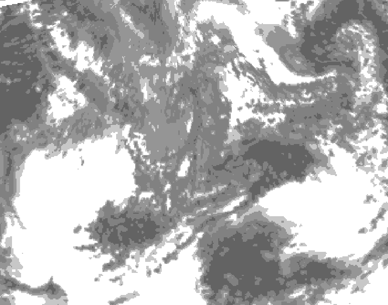 GDPS total cloud 198 hour forecast chart for Canada based on 2026/10/03 1200Z data
