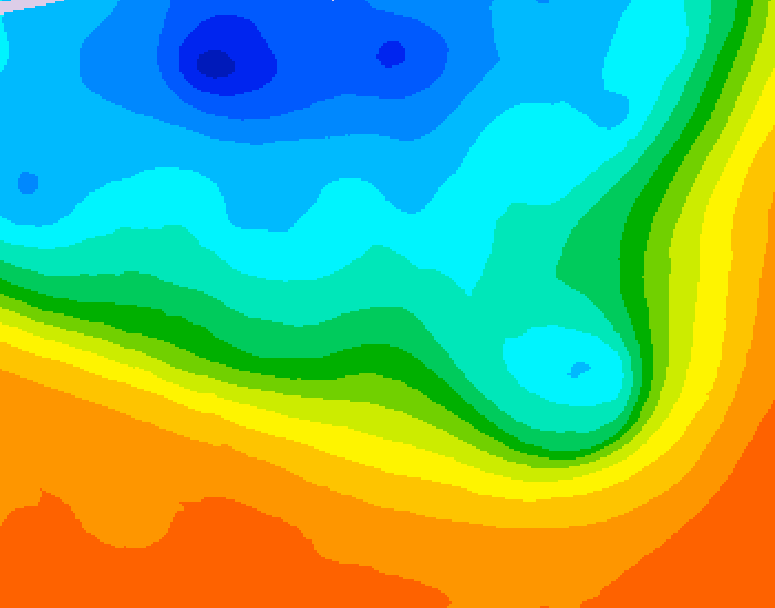 GDPS 500 millibar geopotential height 048 hour forecast chart for Canada based on 2026/10/04 0000Z data