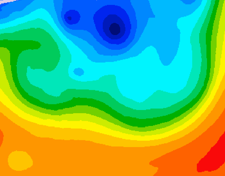 GDPS 500 millibar geopotential height 144 hour forecast chart for Canada based on 2026/10/04 0000Z data