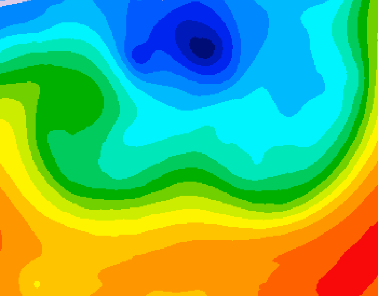 GDPS 500 millibar geopotential height 156 hour forecast chart for Canada based on 2026/10/04 0000Z data
