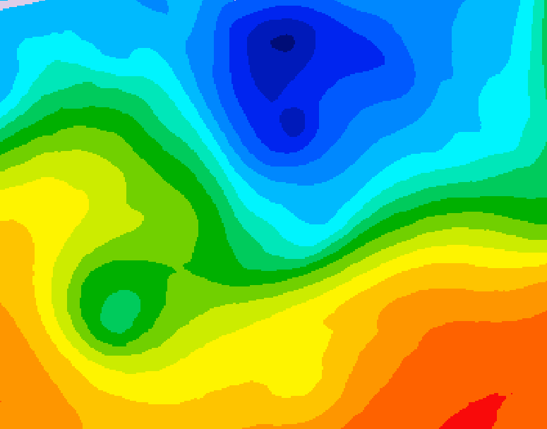 GDPS 500 millibar geopotential height 192 hour forecast chart for Canada based on 2026/10/04 0000Z data