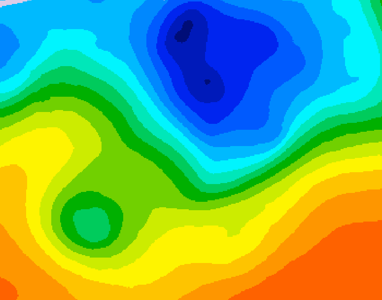 GDPS 500 millibar geopotential height 204 hour forecast chart for Canada based on 2026/10/04 0000Z data