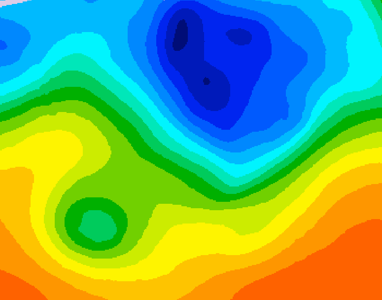 GDPS 500 millibar geopotential height 210 hour forecast chart for Canada based on 2026/10/04 0000Z data
