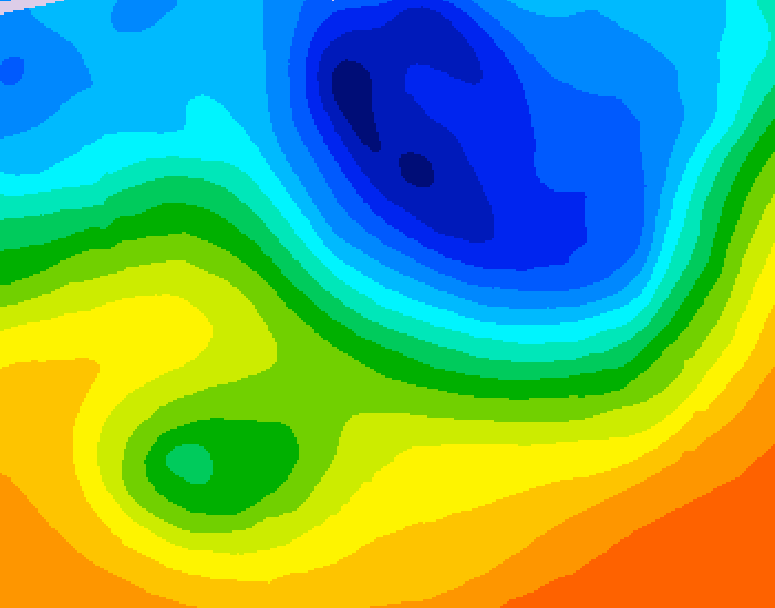GDPS 500 millibar geopotential height 228 hour forecast chart for Canada based on 2026/10/04 0000Z data