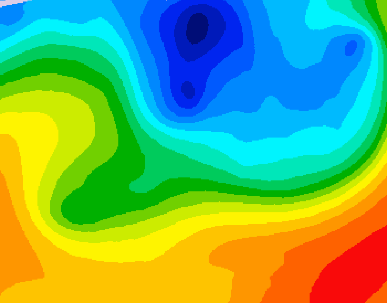 GDPS 500 millibar geopotential height 156 hour forecast chart for Canada based on 2026/10/04 1200Z data