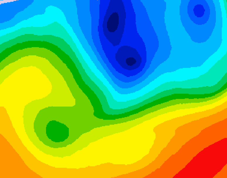 GDPS 500 millibar geopotential height 180 hour forecast chart for Canada based on 2026/10/04 1200Z data