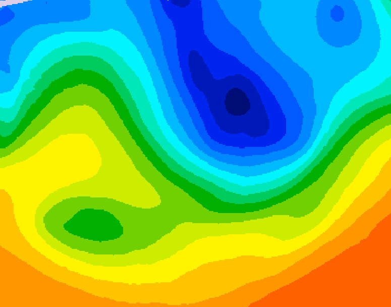 GDPS 500 millibar geopotential height 204 hour forecast chart for Canada based on 2026/10/04 1200Z data