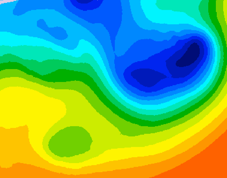 GDPS 500 millibar geopotential height 240 hour forecast chart for Canada based on 2026/10/04 1200Z data