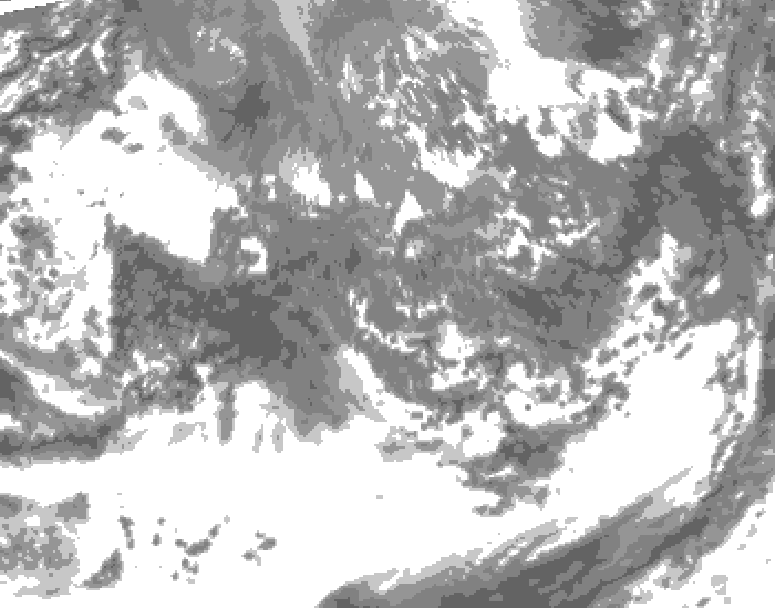 GDPS total cloud 144 hour forecast chart for Canada based on 2026/10/04 0000Z data