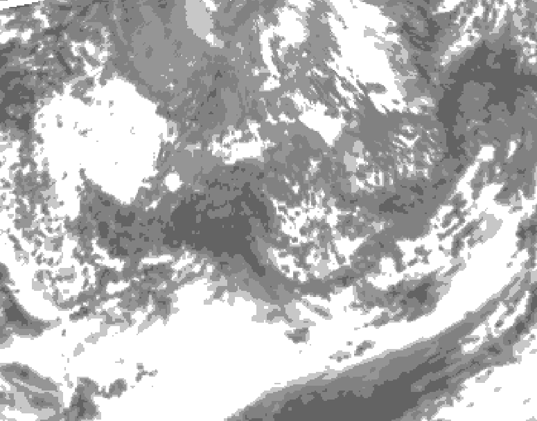 GDPS total cloud 156 hour forecast chart for Canada based on 2026/10/04 0000Z data