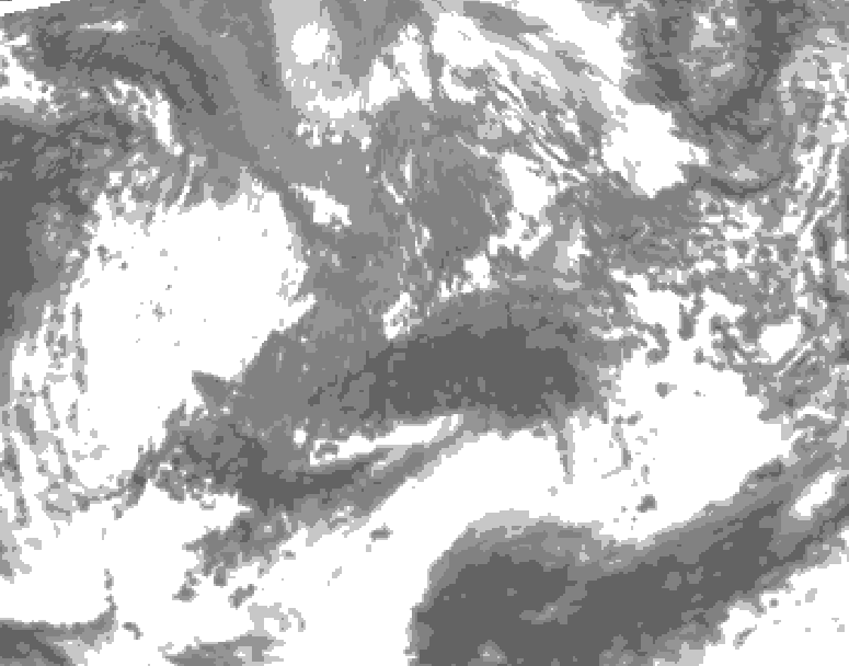 GDPS total cloud 180 hour forecast chart for Canada based on 2026/10/04 0000Z data