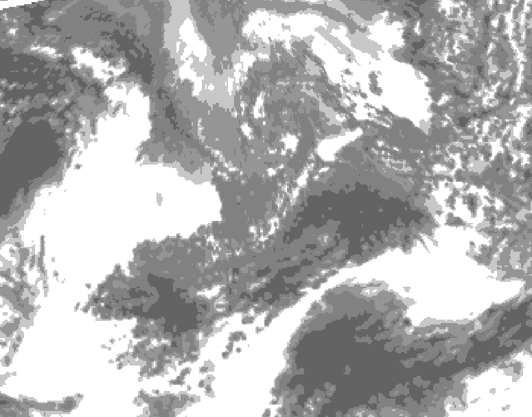 GDPS total cloud 192 hour forecast chart for Canada based on 2026/10/04 0000Z data