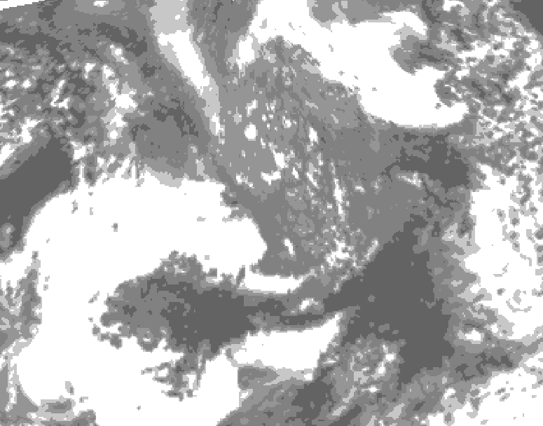 GDPS total cloud 210 hour forecast chart for Canada based on 2026/10/04 0000Z data