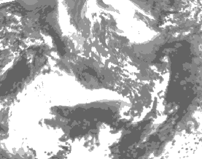 GDPS total cloud 228 hour forecast chart for Canada based on 2026/10/04 0000Z data