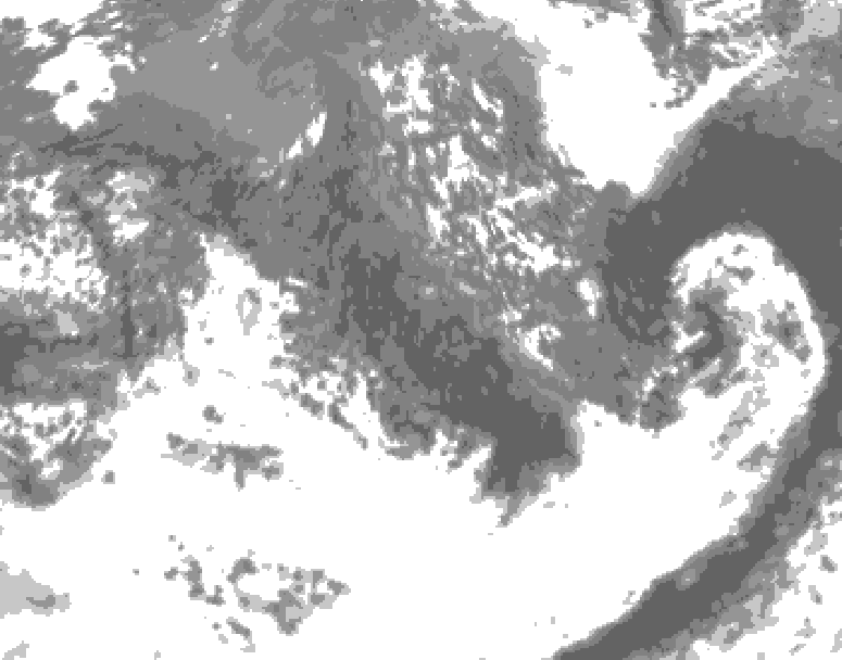 GDPS total cloud 060 hour forecast chart for Canada based on 2026/10/04 1200Z data
