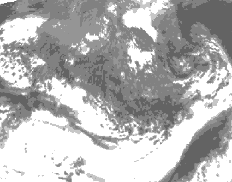 GDPS total cloud 084 hour forecast chart for Canada based on 2026/10/04 1200Z data