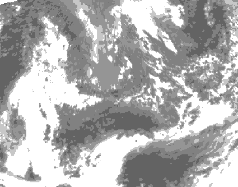 GDPS total cloud 168 hour forecast chart for Canada based on 2026/10/04 1200Z data