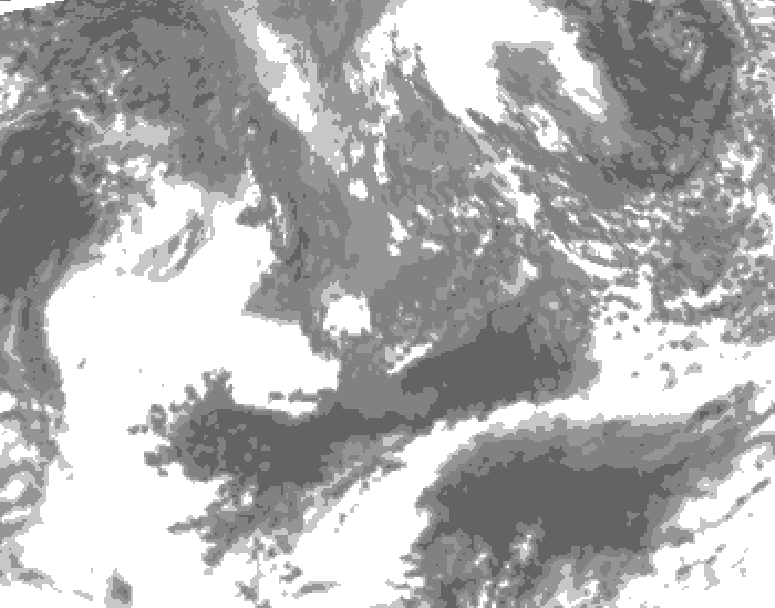 GDPS total cloud 180 hour forecast chart for Canada based on 2026/10/04 1200Z data