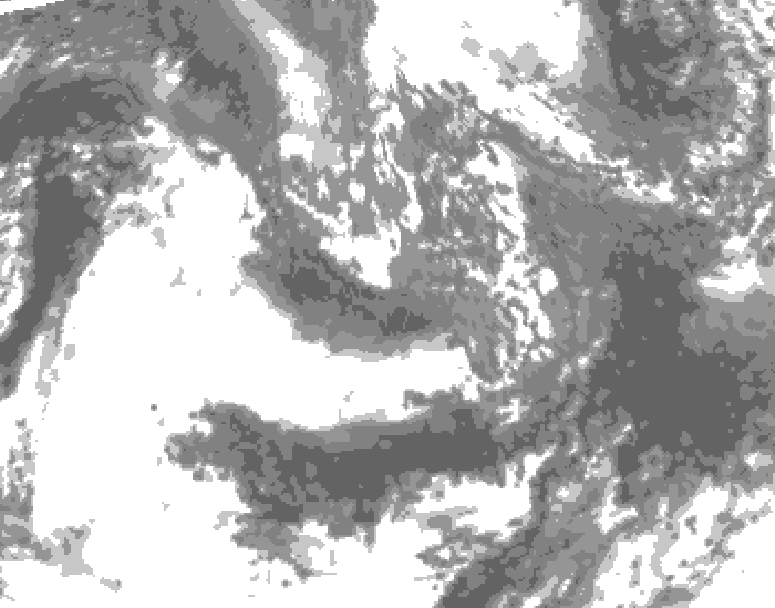 GDPS total cloud 204 hour forecast chart for Canada based on 2026/10/04 1200Z data