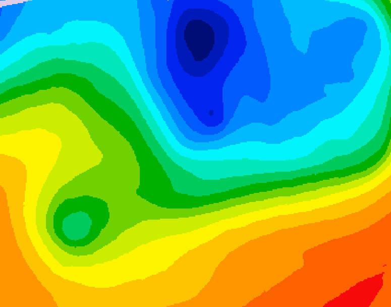 GDPS 500 millibar geopotential height 156 hour forecast chart for Canada based on 2026/10/05 0000Z data