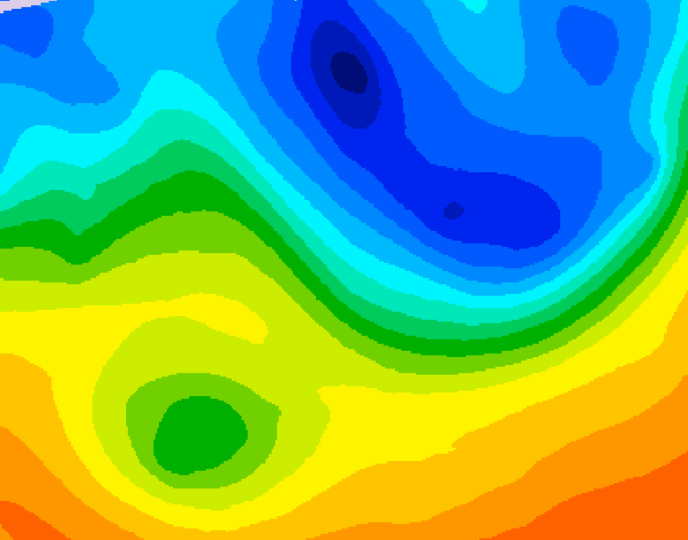 GDPS 500 millibar geopotential height 204 hour forecast chart for Canada based on 2026/10/05 0000Z data