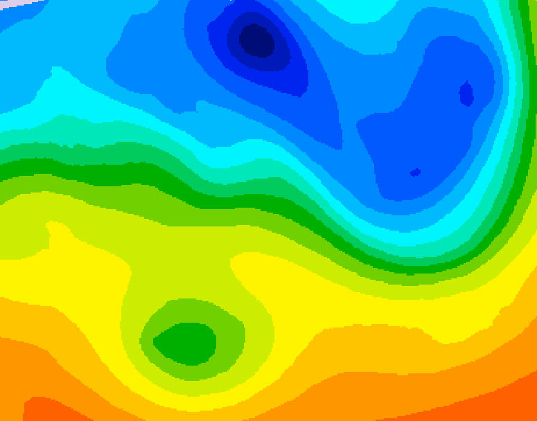 GDPS 500 millibar geopotential height 234 hour forecast chart for Canada based on 2026/10/05 0000Z data